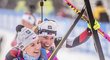 České biatlonistky během štafety ve Světovém poháru v Oberhofu