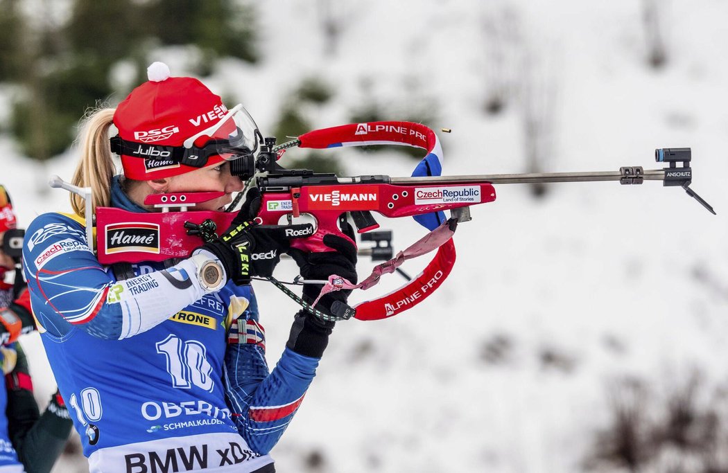 Eva Puskarčíková na střelnici