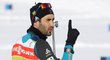 Francouzský biatlonista Martin Fourcade na tréninku