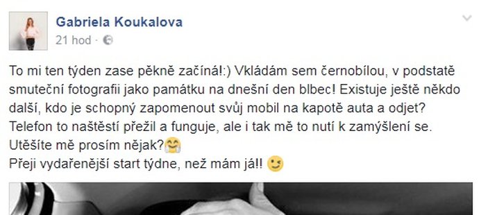 Gabriela Koukalová se podělila s fanoušky o příhodu s mobilním telefonem