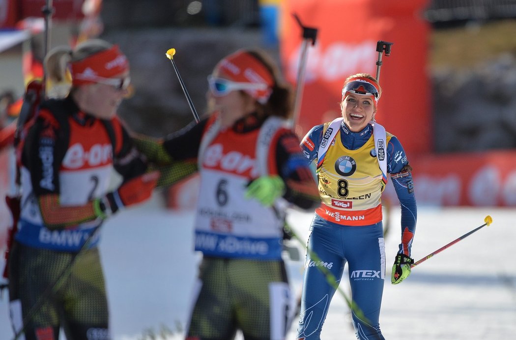 Gabriela Soukalová dojíždí jako třetí ve stíhačce SP v rakouském Hochfilzenu