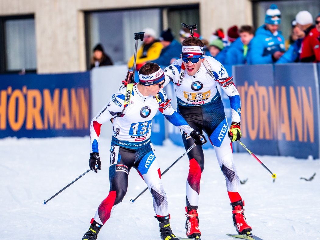 Adam Václavík posílá do finiše štafety SP v Hochfilzenu Jakuba Štvrteckého