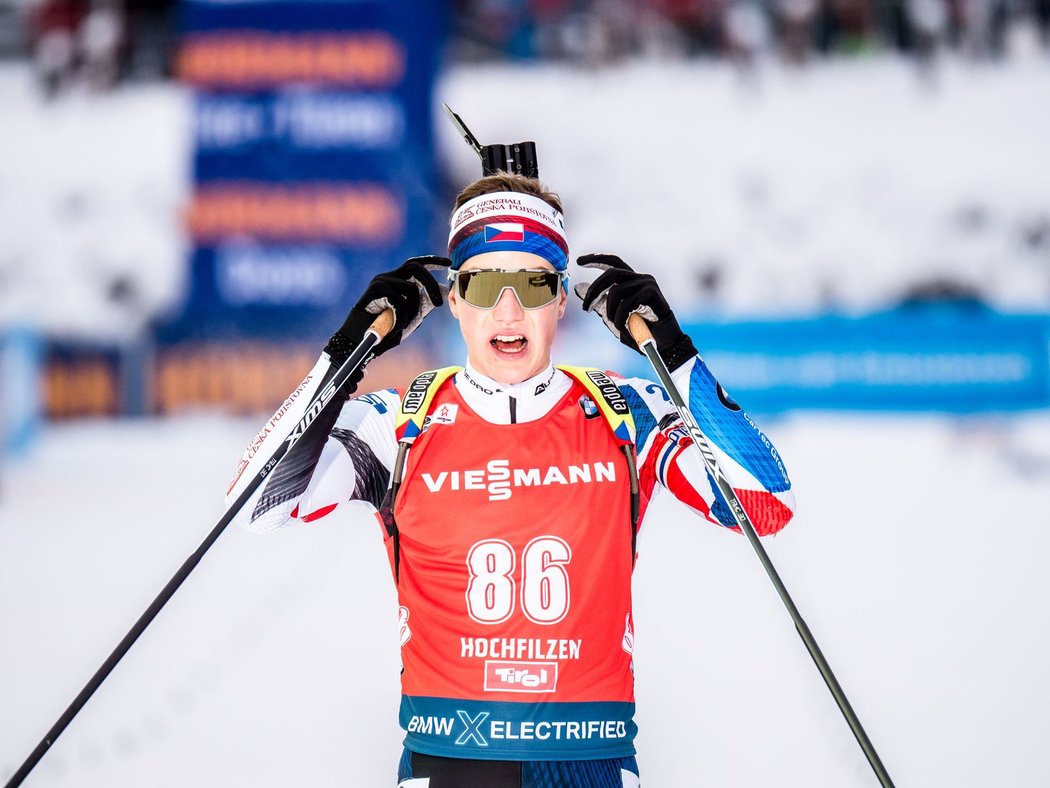 Biatlonista Jakub Štvrtecký je juniorským vicemistrem světa ve sprintu na 10 km.