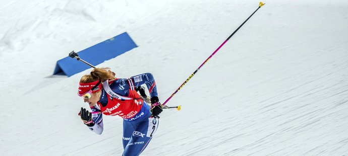 Gabriela Koukalová dojela ve sprintu v Kontiolahti na třináctém místě
