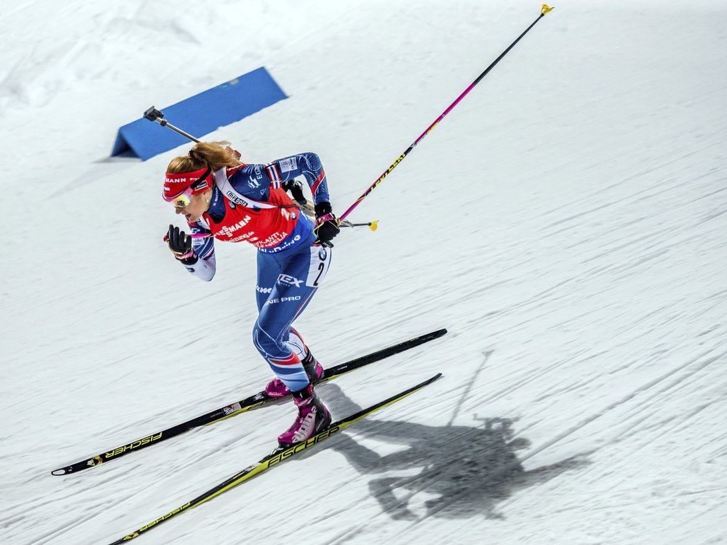 Gabriela Koukalová dojela ve sprintu v Kontiolahti na třináctém místě