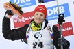 Ondřej Moravec slaví své druhé místo ve sprintu SP v Kontiolahti