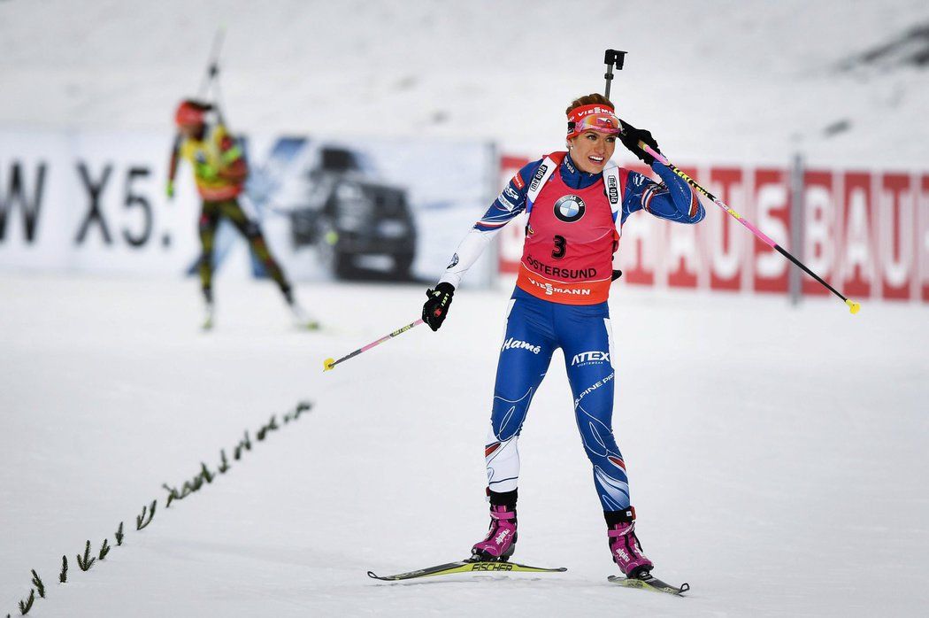 Gabriela Koukalová nedala svým soupeřkám šanci