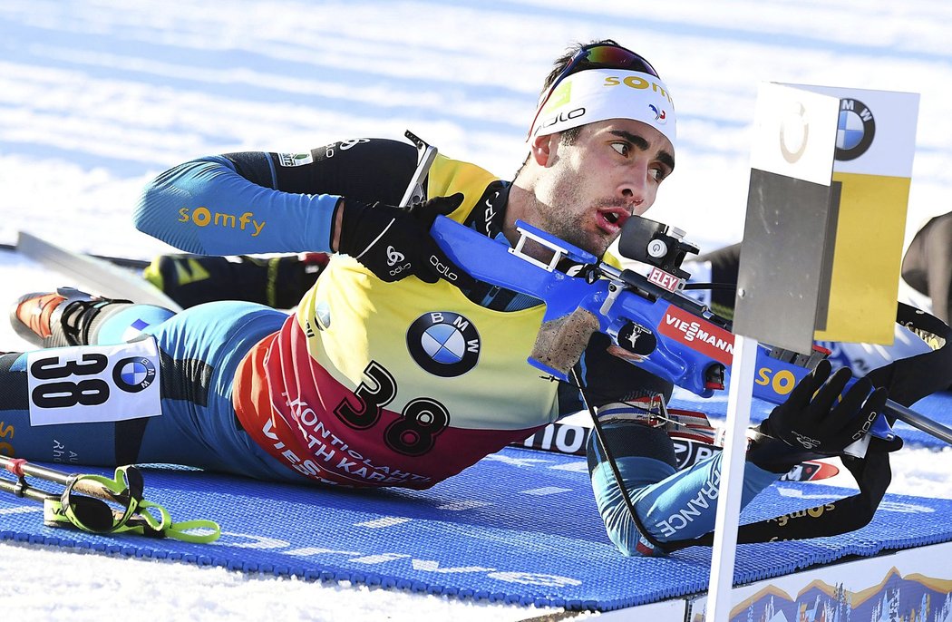 Martin Fourcade chyboval na střelnici jen jednou