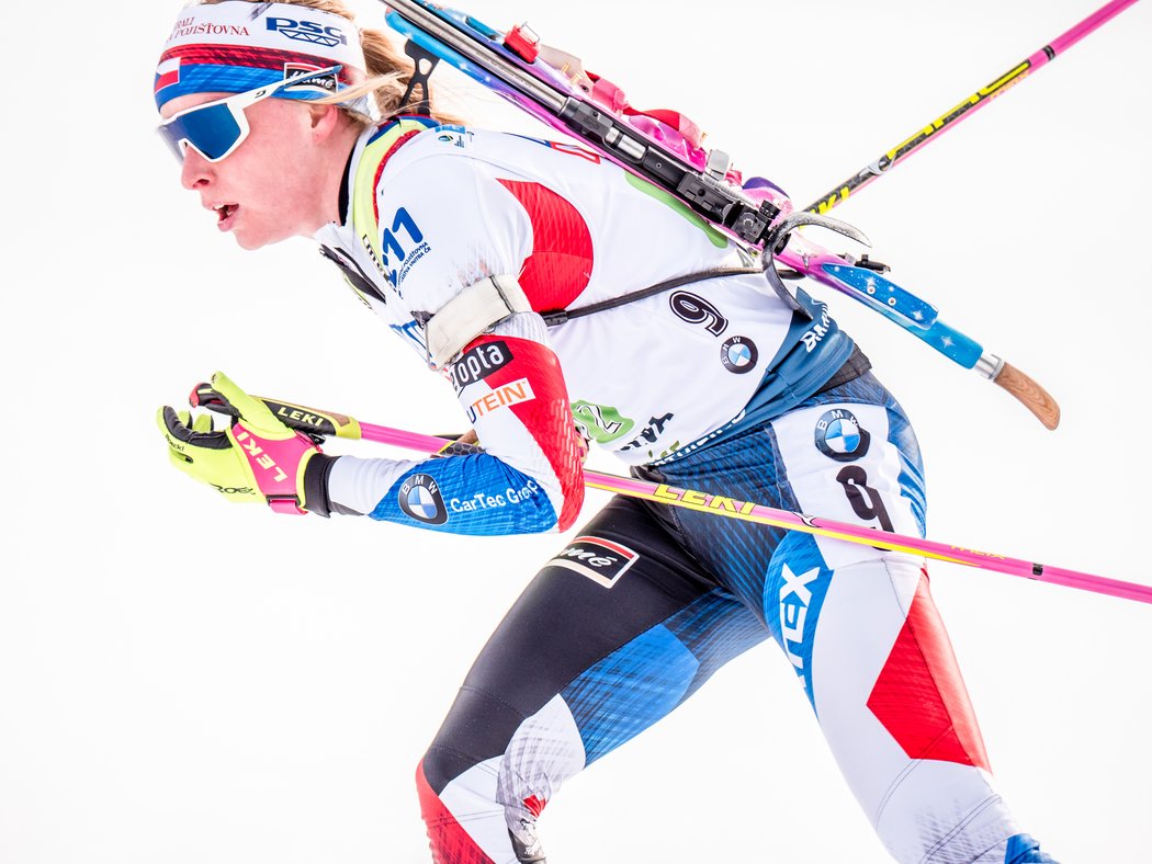 Česká biatlonová opora Markéta Davidová pomohla vybojovat cennou bronzovou medaili
