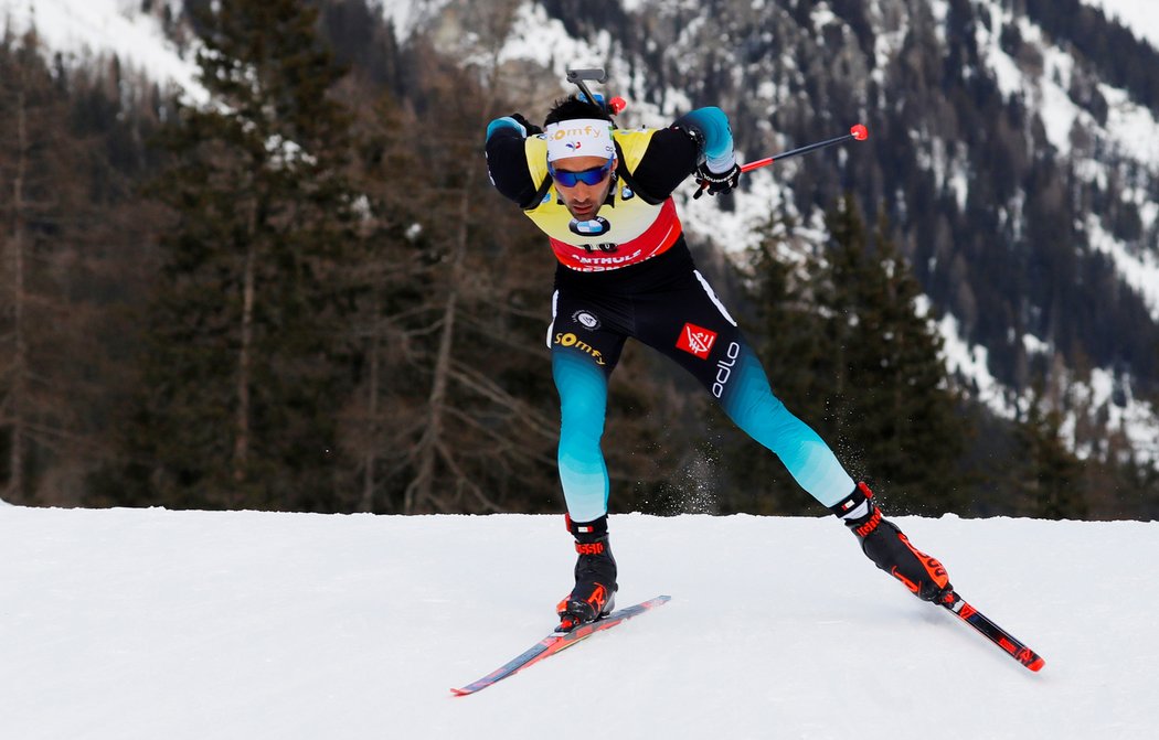 Martin Fourcade na trati mistrovství světa