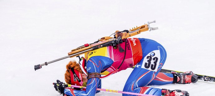 Gabriela Soukalová ze sebe ve sprintu vydala všechno, i s jednou chybou útočila na medaili, nakonec skončila čtvrtá