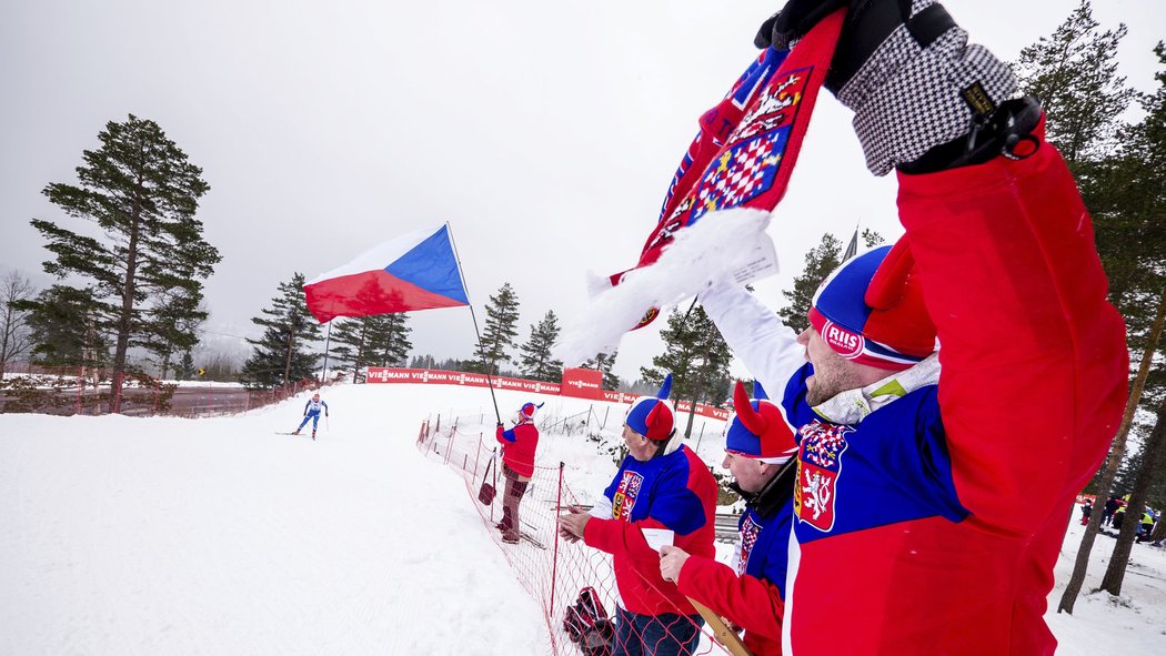 České fanoušky je na biatlonovém MS v Oslu hodně slyšet