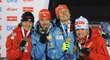 Čeští biatlonisté na světovém šampionátu v Novém Městě v roce 2013