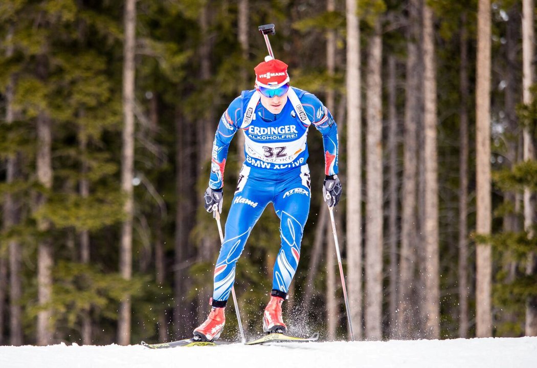 Ondřej Moravec v kanadském Canmore