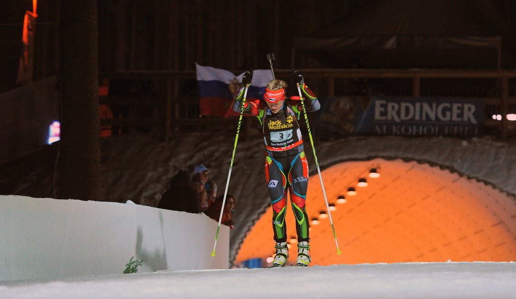 Gabriela Soukalová pomohla české štafetě na MS biatlonistů k třetímu místu