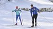 Gabriela Koukalová s manželem Petrem při projížďce během mistrovství světa v biatlonu