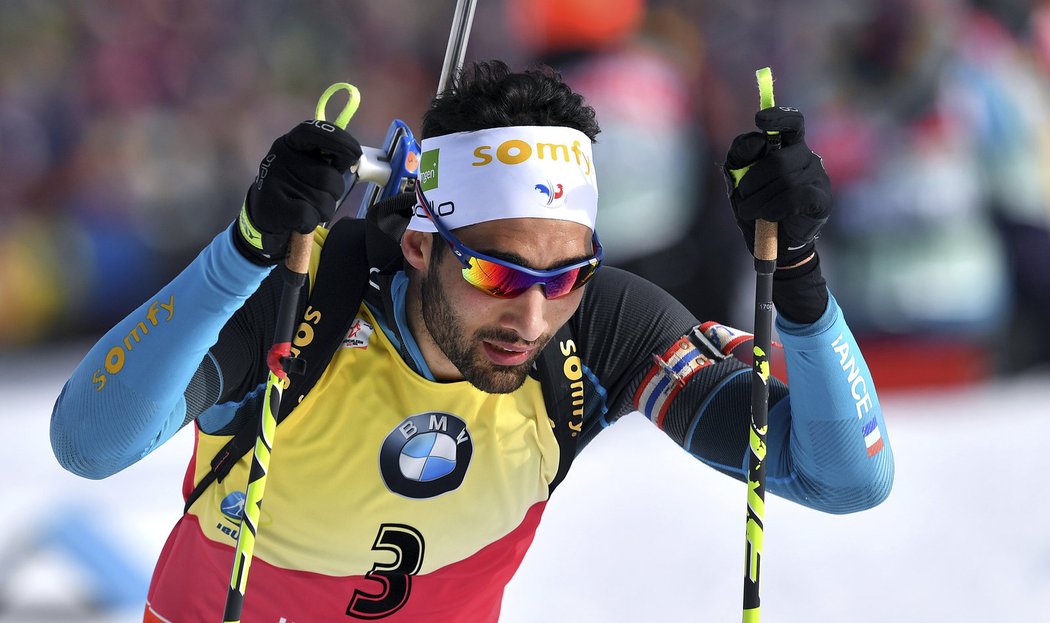 Martin Fourcade ve stíhačce na MS v Hochfilzenu