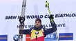 Biatlonový fenomén Martin Fourcade po vítězství na Světovém poháru v Novém Městě