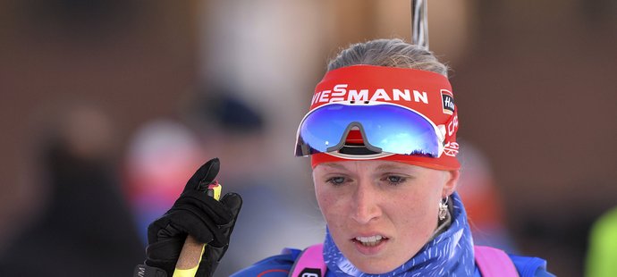 Česká biatlonistka Eva Puskarčíková skončila ve stíhačce v Pokljuce devátá.