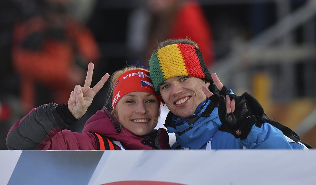 Manželka Michala Šlesingra a přítel Veroniky Vítkové fandí svým blízkým při SP v Novém Městě na Moravě