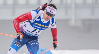 Biatlon: Česká bída ve sprintu, nikdo ve třicítce. Davidová až 59.