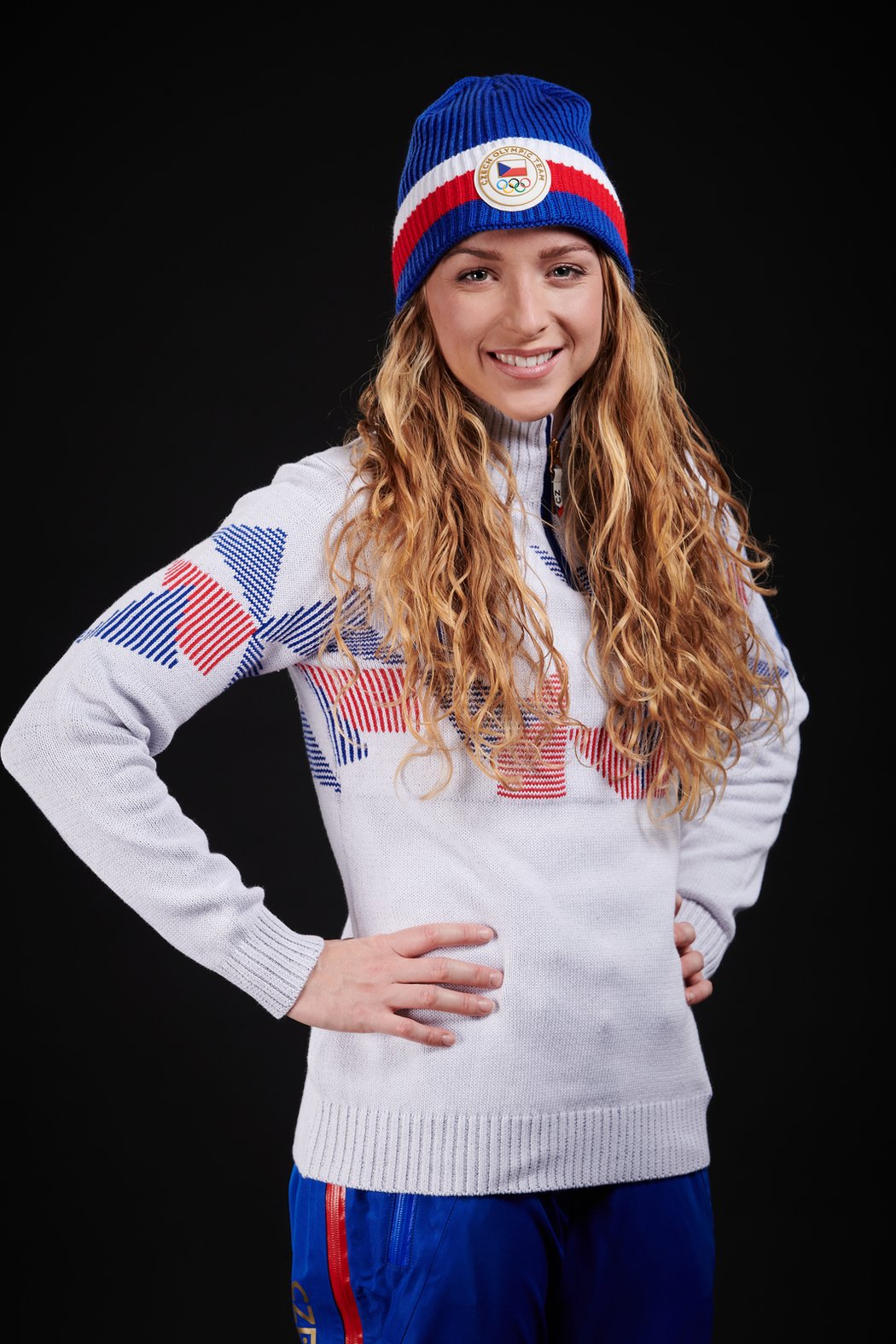 Biatlonistka Markéta Davidová v nové olympijské kolekci