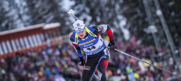 Ondřej Moravec měl během sprintu na MS v Östersundu zdravotní potíže