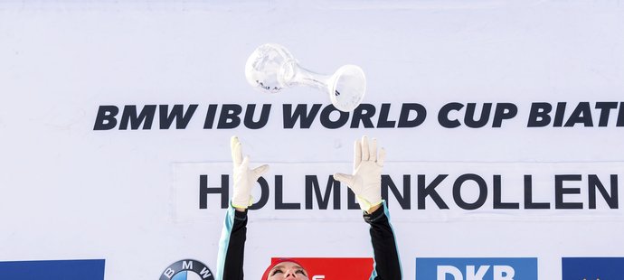 Gabriela Koukalová dojela v Oslu druhá, ale obdržela malý globus za závody s hromadným startem
