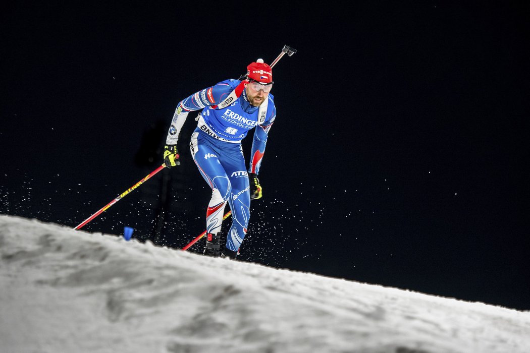 Tomáš Krupčík na trati sprintu v olympijském Pchjongčchangu