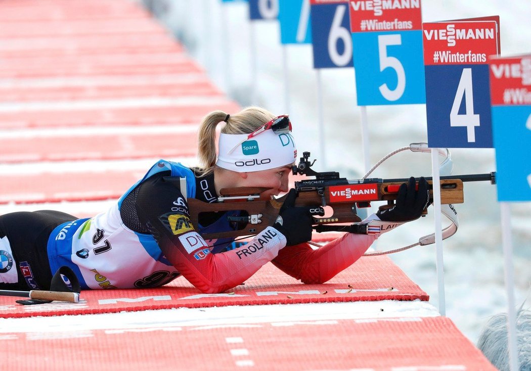 Marte Röiselandová ovládla v Novém Městě sprint i stíhací závod. Uspěje i v závodu s hromadným startem?