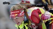 Česká biatlonistka Gabriela Soukalová na trati závodu Světového poháru v německém Ruhpoldingu