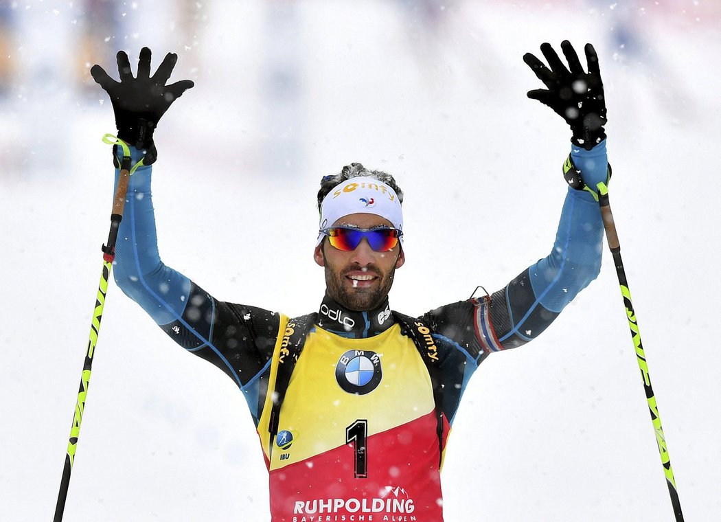 Deset! Tolikrát už Martin Fourcade zvítězil v této sezoně Světového poháru biatlonistů.