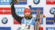 Štastný biatlonista Michal Šlesingr po druhém místě ve sprintu na SP v Oberhofu