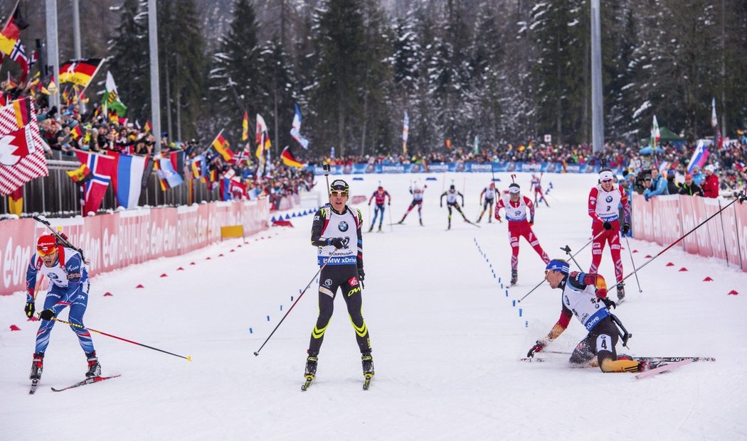 Dramatický dojezd biatlonového závodu, Šlesingr v něm nakonec vybojoval třetí místo