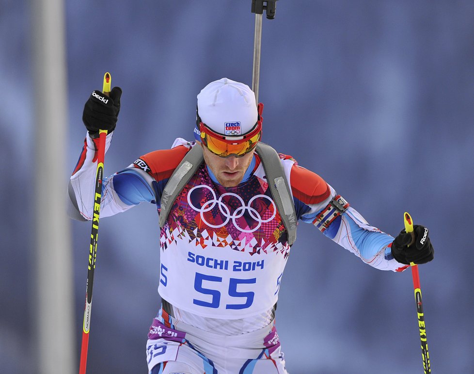 Michal Šlesingr bojuje na olympijské trati v Soči