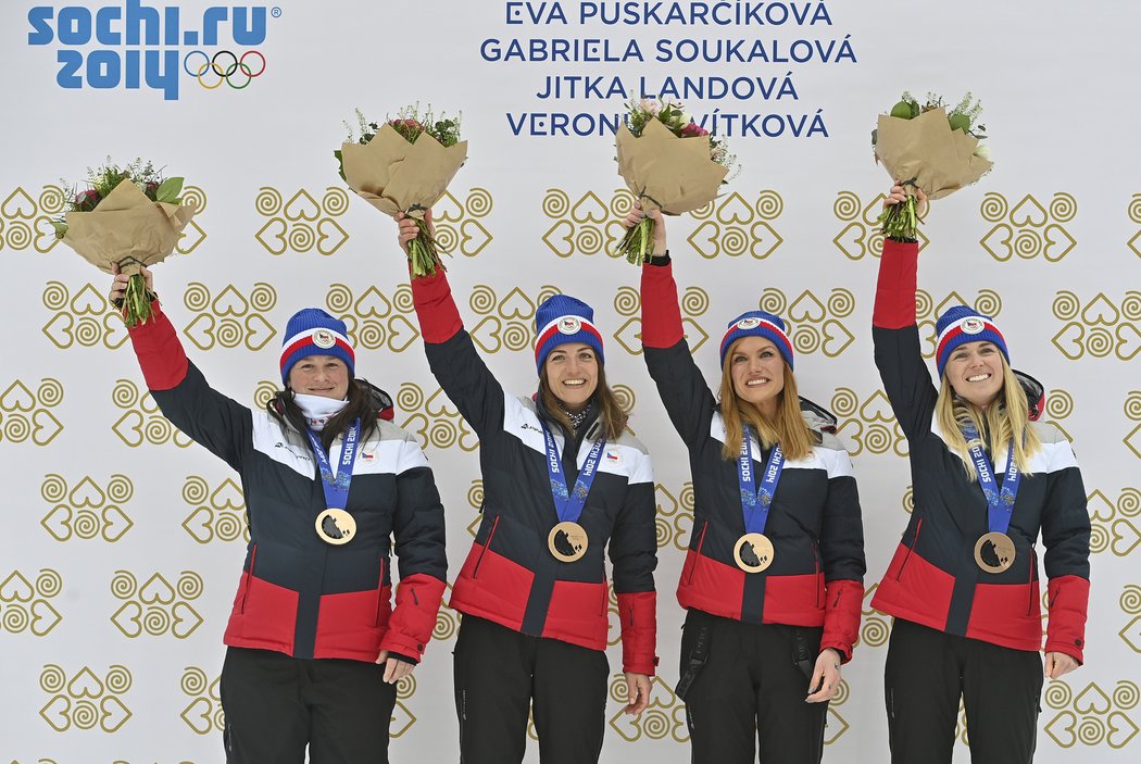 České biatlonostiky dostaly bronzové medaile za Soči 2014