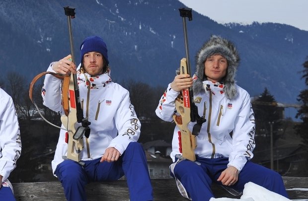 České biatlonové hvězdy. Jaroslav Soukup (vlevo) a Ondřej Moravec