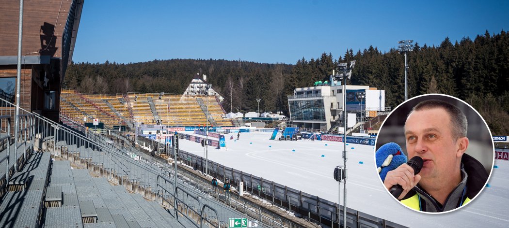 Šéf Českého svazu biatlonu Jiří Hamza se rozpovídal o plánovaných úpravách areálu v Novém Městě na Moravě před mistrovstvím světa i cenách vstupenek