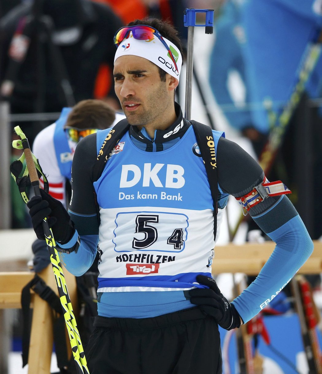 Martin Fourcade byl před svým úsekem plně soustředěn