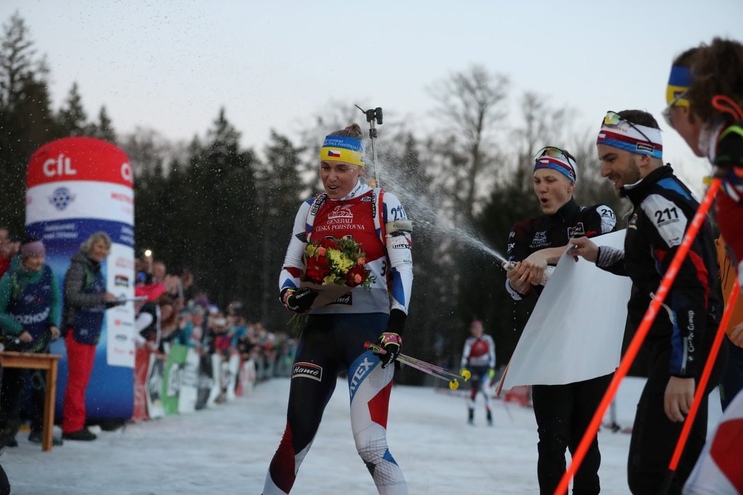 Biatlonistka Eva Puskarčíková letos ukončila kariéru