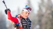 Nejlepší česká biatlonistka Markéta Davidová během tréninku v Kontiolahti