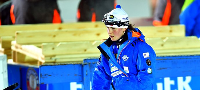 Česká biatlonistka Veronika Vítková odstoupila ze stíhačky kvůli zdravotním potížím