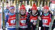 České biatlonistky vybojovaly v těžkých podmínkách druhé místo