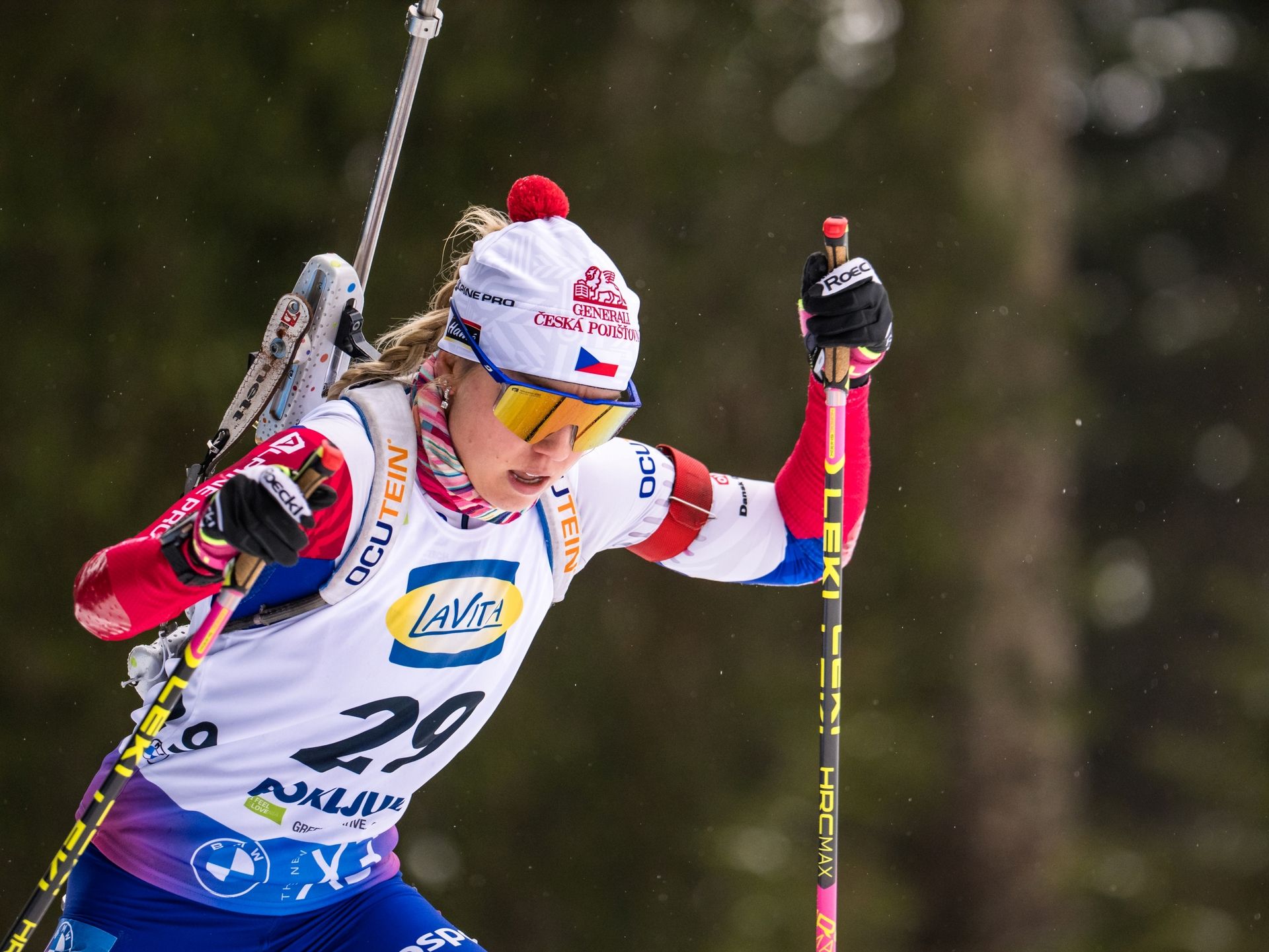 Tereza Voborníková v Pokljuce Tereza Voborníková v Pokljuce