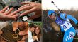 Italský biatlonista Dominik Windisch udělal ze své olympijské medaile zásnubní prstýnek