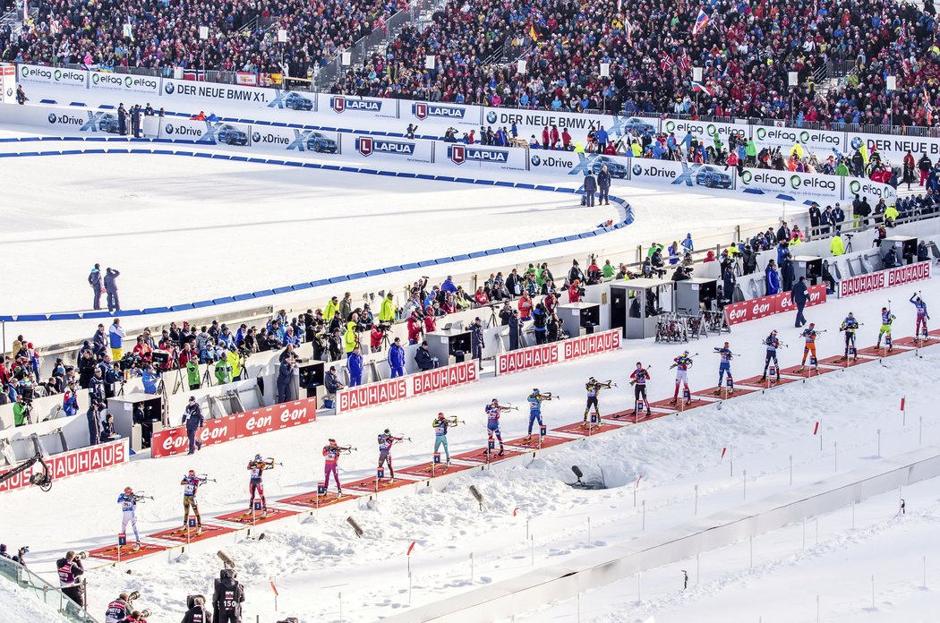 Střelnice na biatlonovém šampionátu v Norsku