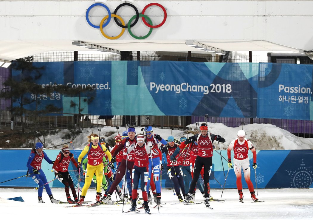 Smíšená štafeta biatlonistů na ZOH 2018