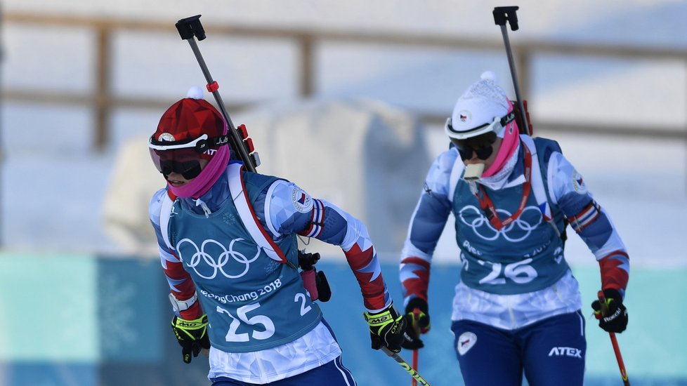 Veronika Vítková a Veronika Zvařičová během tréninku před víkendovým startem olympiády