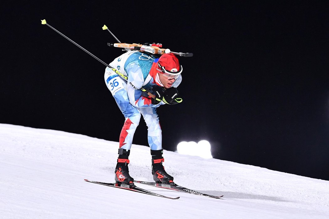 Michal Krčmář během stříbrné olympijské jízdy