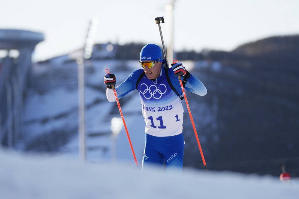 Olympijský vítěz vytrvalostního závodu Qunetin Fillon Maillet